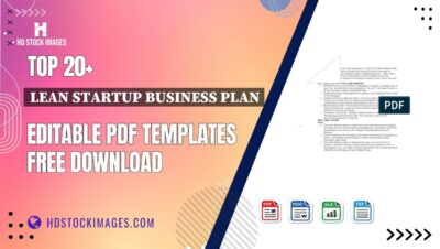 Top 20+ Lean Startup Business Plan Editable PDF Templates Free Download