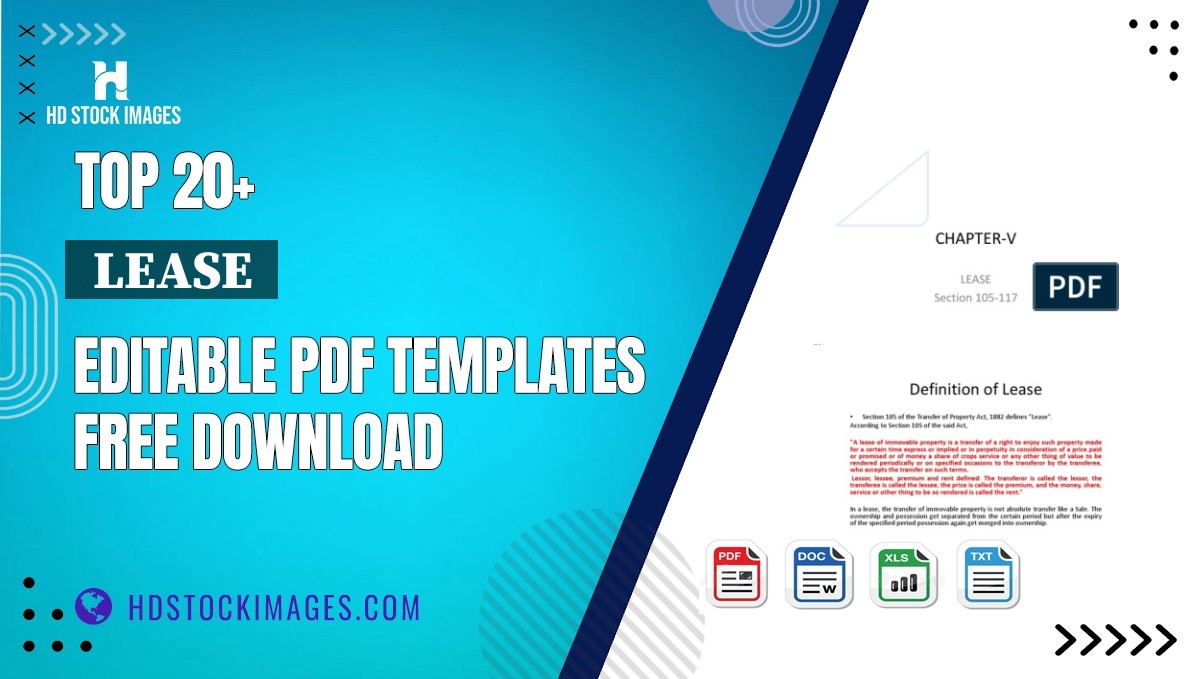 Top 20+  Lease  Editable PDF Templates Free Download