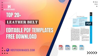 Top 20+ Leather Belt Editable PDF Templates Free Download