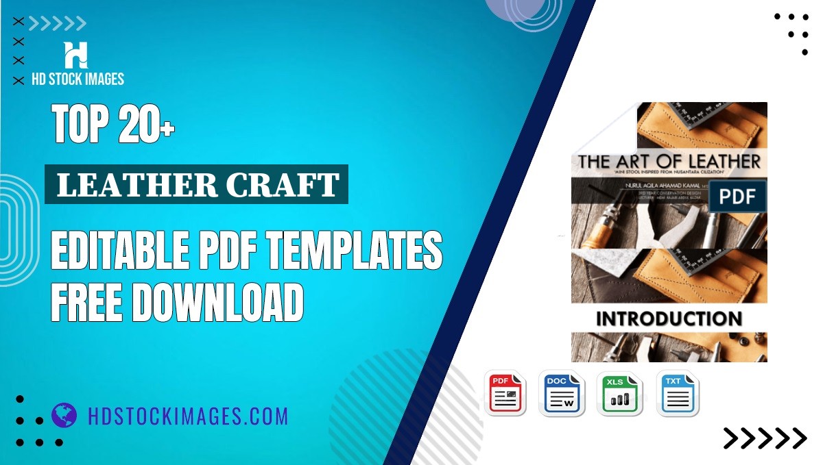 Top 20+ Leather Craft Editable PDF Templates Free Download