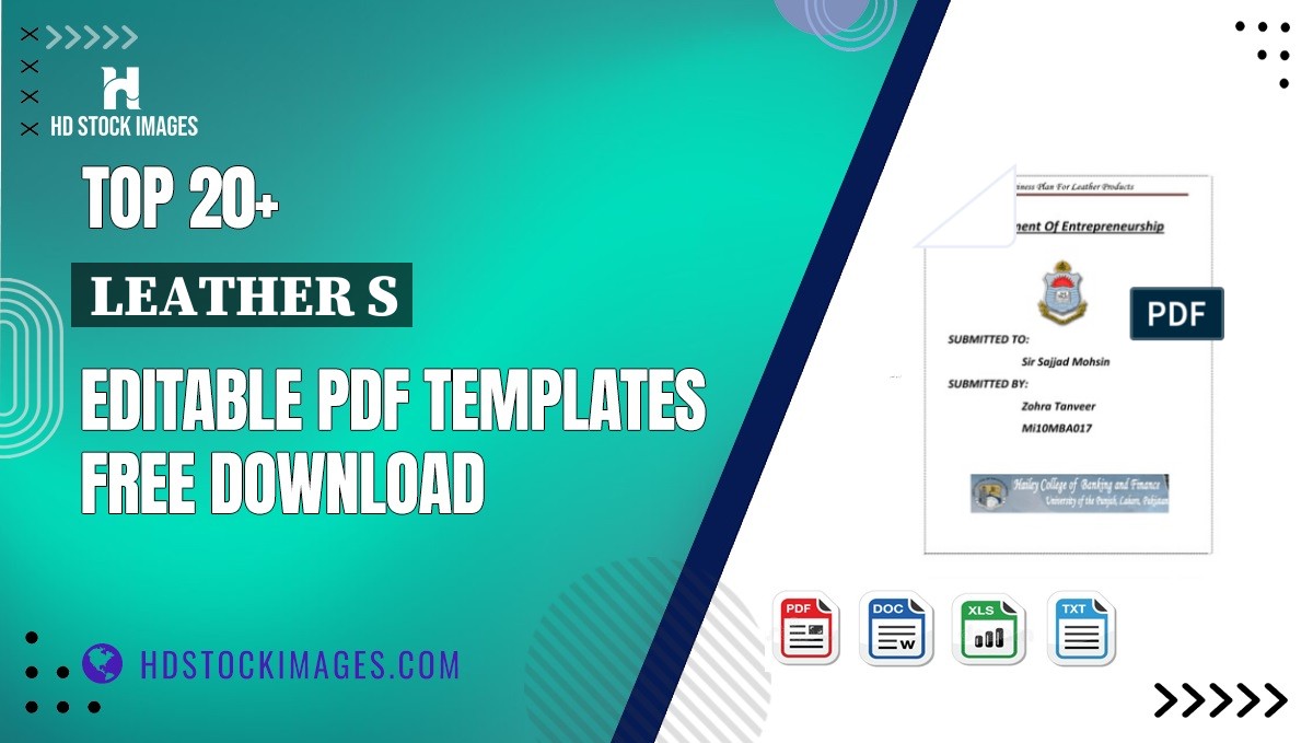 Top 20+ Leather S Editable PDF Templates Free Download