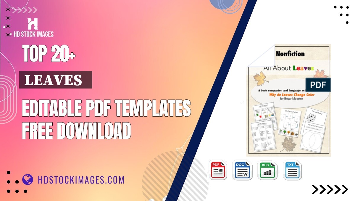 Top 20+ Leaves   Editable PDF Templates Free Download