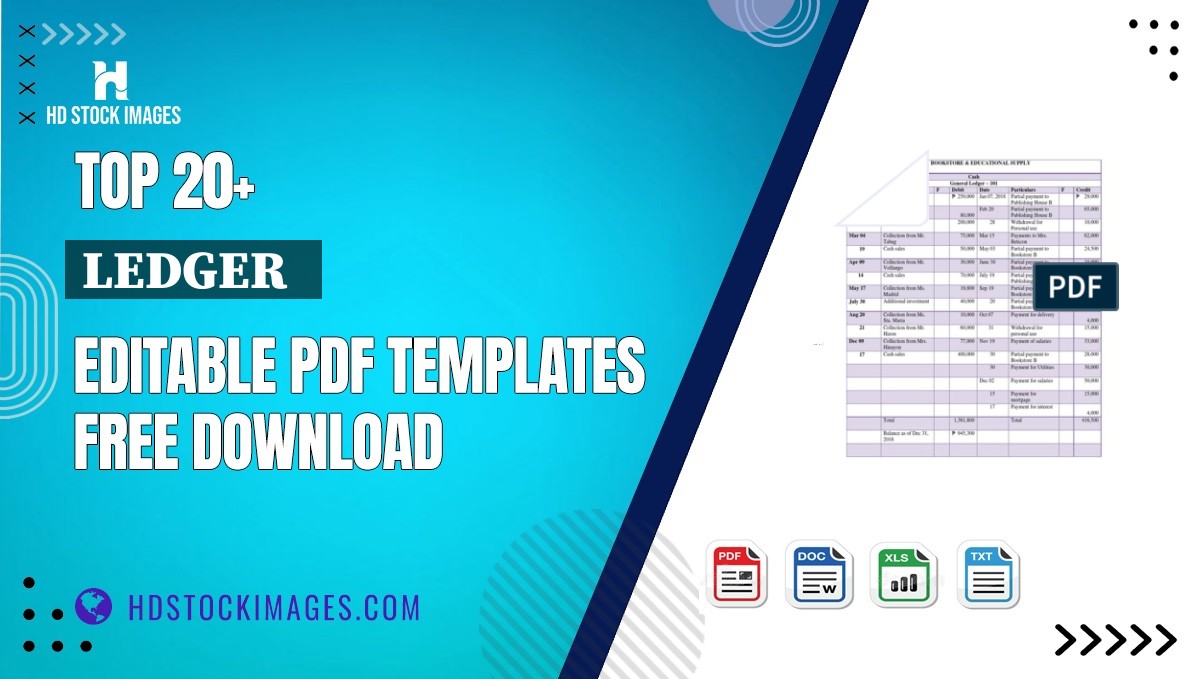 Top 20+ Ledger   Editable PDF Templates Free Download