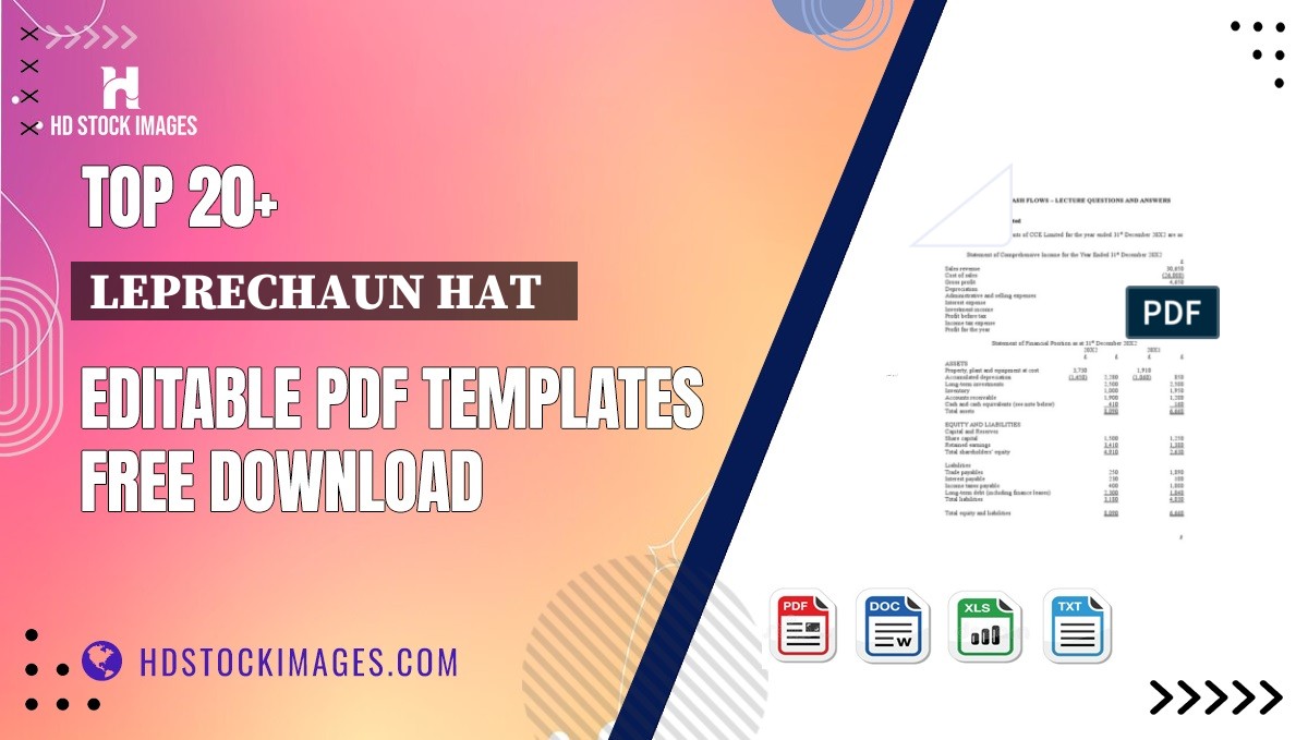 Top 20+ Leprechaun Hat   Editable PDF Templates Free Download