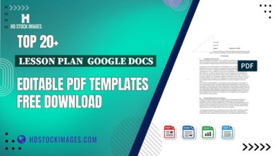 Top 20+ Lesson Plan  Google Docs Editable PDF Templates Free Download