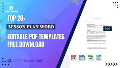 Top 20+ Lesson Plan Word Editable PDF Templates Free Download