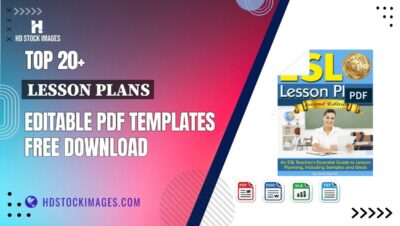 Top 20+ Lesson Plans Editable PDF Templates Free Download