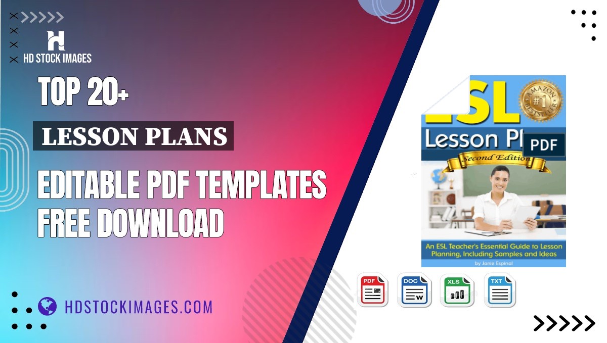 Top 20+ Lesson Plans Editable PDF Templates Free Download