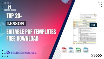 Top 20+ Lesson Editable PDF Templates Free Download