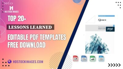 Top 20+ Lessons Learned  Editable PDF Templates Free Download