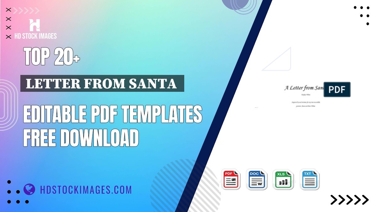 Top 20+ Letter From Santa  Editable PDF Templates Free Download