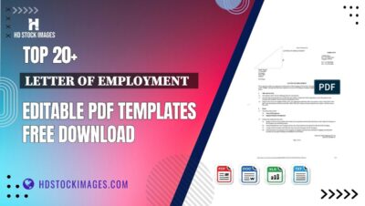 Top 20+ Letter Of Employment   Editable PDF Templates Free Download