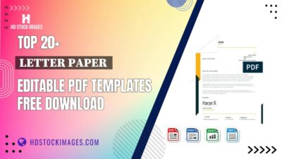 Top 20+ Letter Paper  Editable PDF Templates Free Download