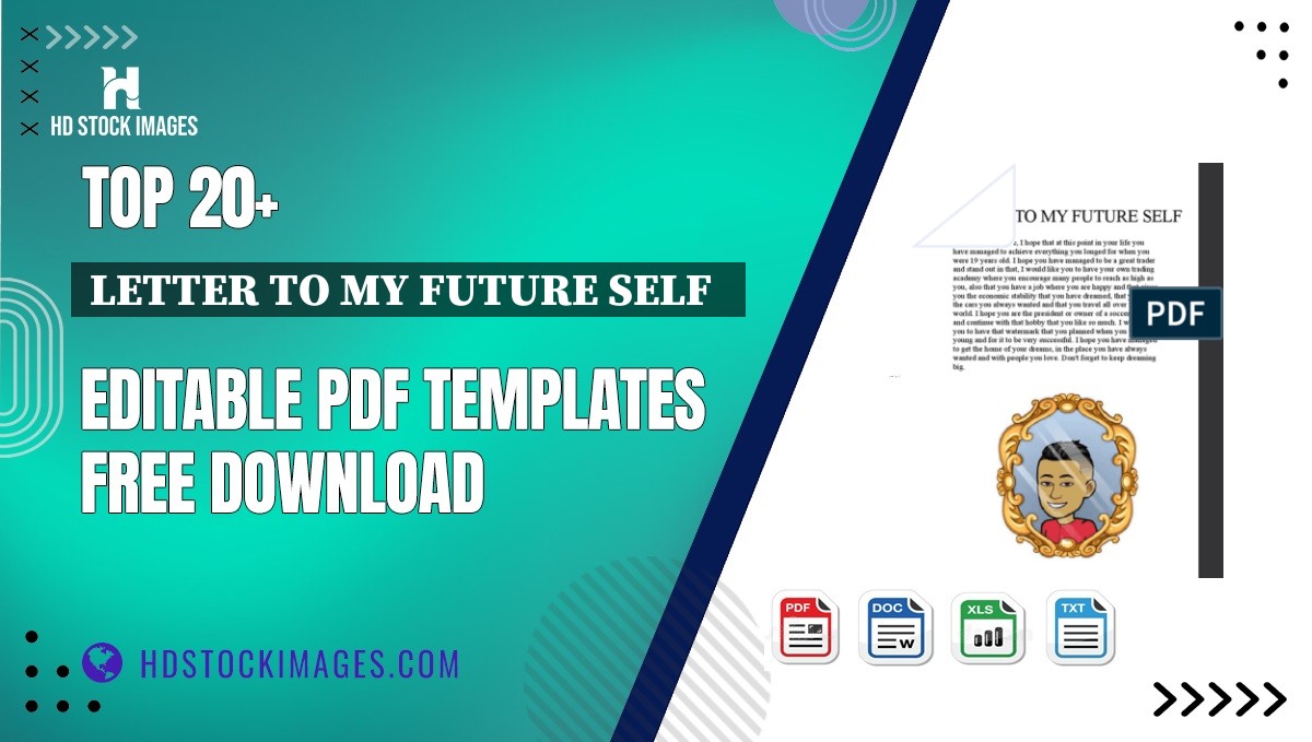 Top 20+ Letter To My Future Self   Editable PDF Templates Free Download