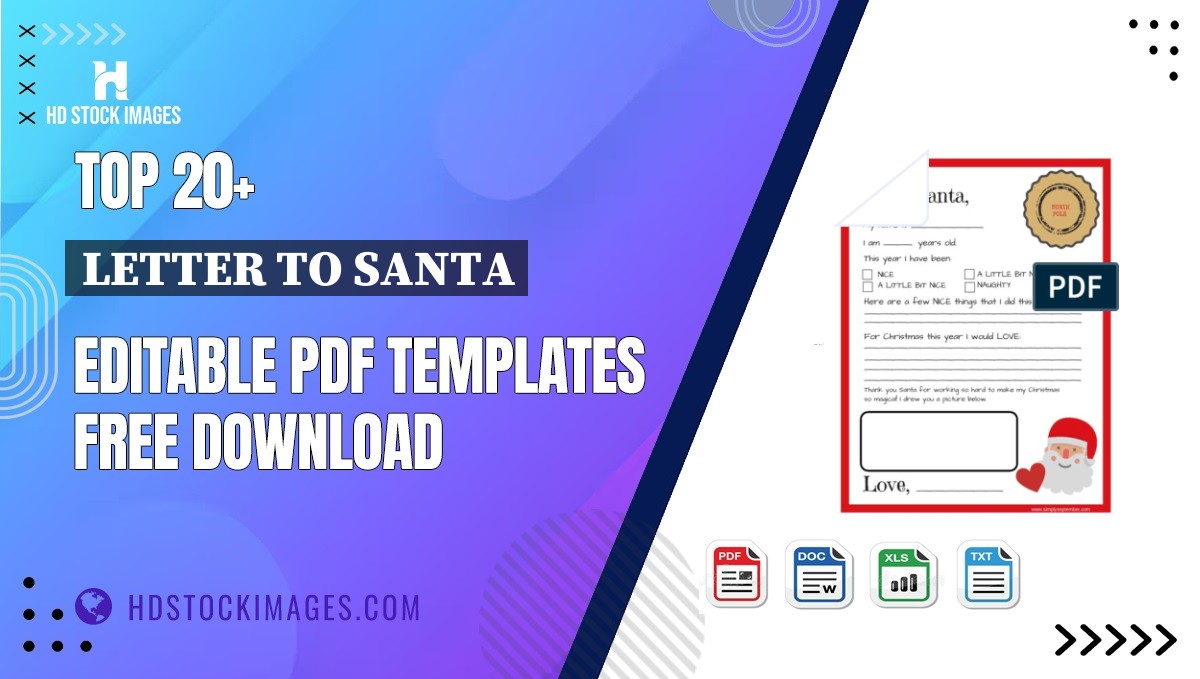 Top 20+ Letter To Santa Editable PDF Templates Free Download