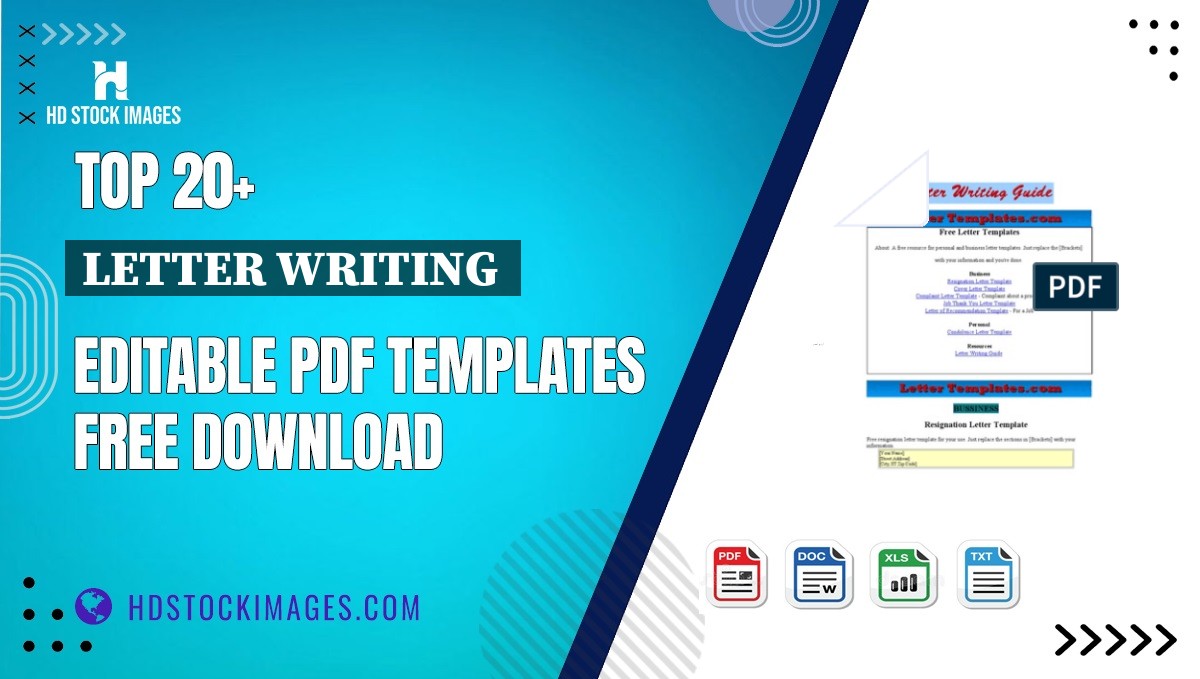 Top 20+ Letter Writing  Editable PDF Templates Free Download