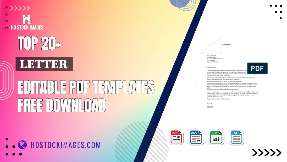 Top 20+ Letter  Editable PDF Templates Free Download