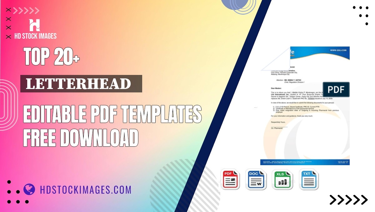 Top 20+ Letterhead   Editable PDF Templates Free Download