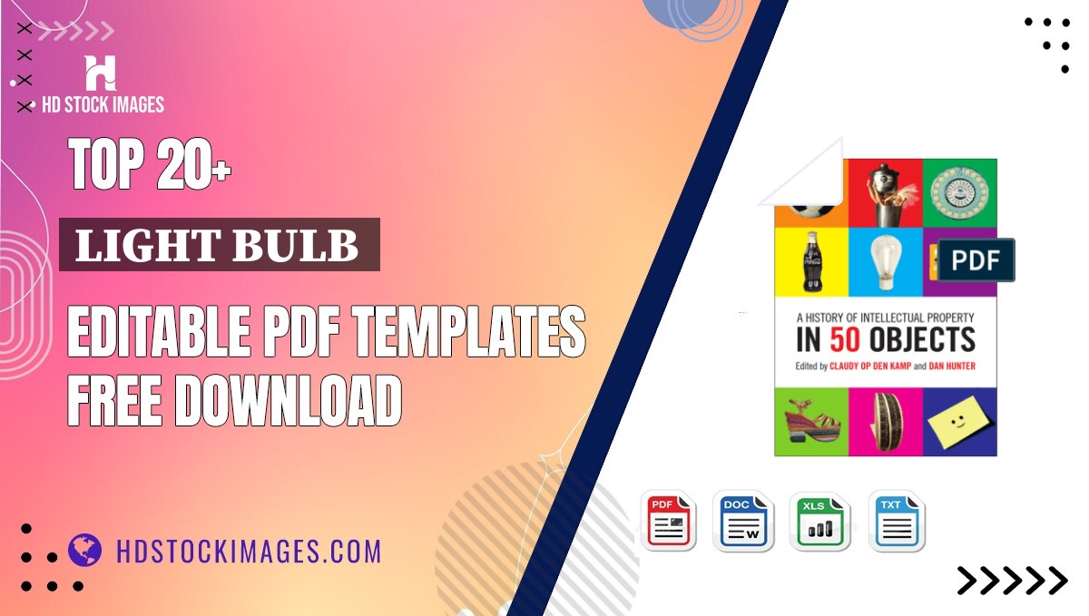 Top 20+ Light Bulb  Editable PDF Templates Free Download