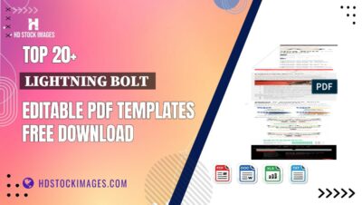 Top 20+ Lightning Bolt  Editable PDF Templates Free Download