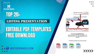 Top 20+ Listing Presentation   Editable PDF Templates Free Download