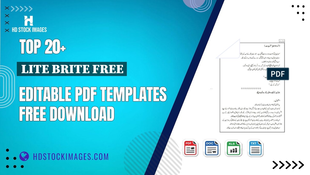 Top 20+ Lite Brite Free Editable PDF Templates Free Download