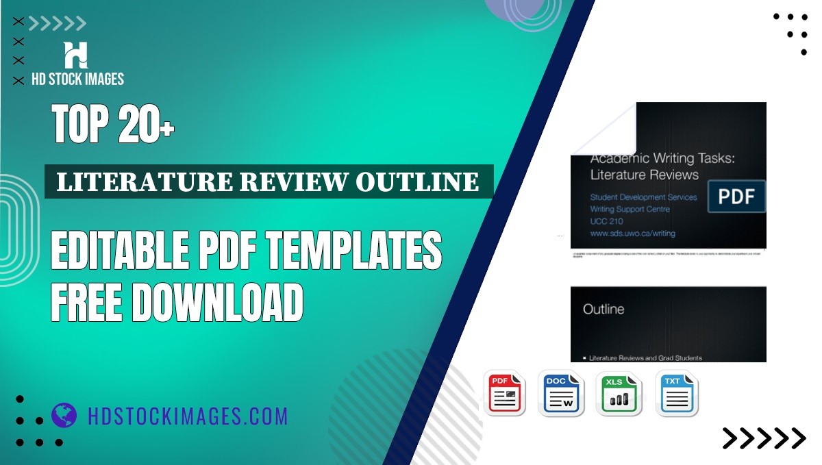 Top 20+ Literature Review Outline  Editable PDF Templates Free Download