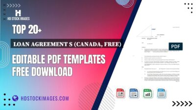 Top 20+ Loan Agreement S (canada, Free) Editable PDF Templates Free Download