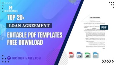 Top 20+  Loan Agreement  Editable PDF Templates Free Download