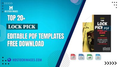 Top 20+ Lock Pick  Editable PDF Templates Free Download