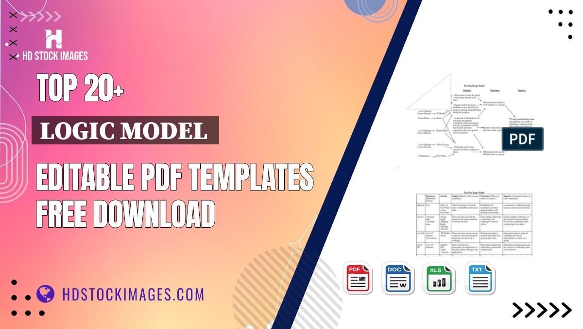 Top 20+ Logic Model  Editable PDF Templates Free Download