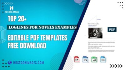 Top 20+ Loglines For Novels Examples Editable PDF Templates Free Download