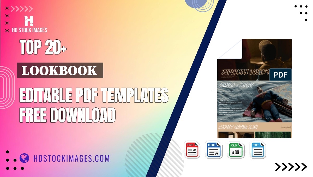 Top 20+ Lookbook  Editable PDF Templates Free Download