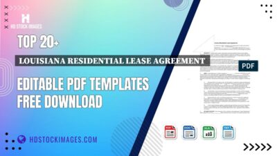 Top 20+ Louisiana Residential Lease Agreement  Editable PDF Templates Free Download