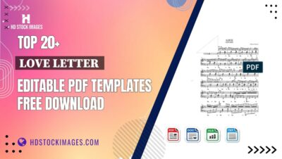 Top 20+ Love Letter  Editable PDF Templates Free Download