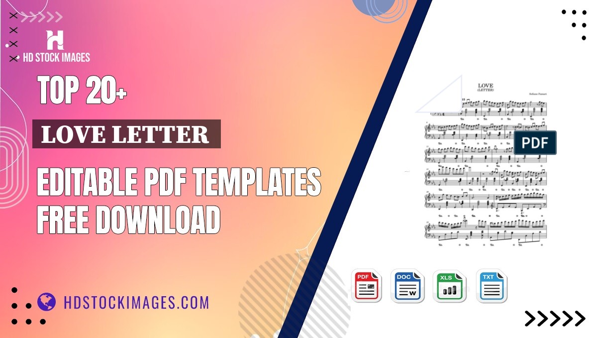 Top 20+ Love Letter  Editable PDF Templates Free Download