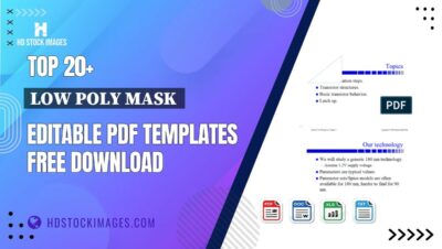 Top 20+ Low Poly Mask  Editable PDF Templates Free Download