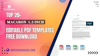 Top 20+ Macaron  1.5 Inch Editable PDF Templates Free Download