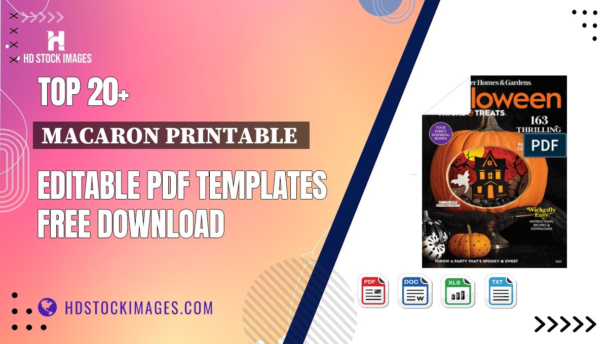 Top 20+ Macaron Printable  Editable PDF Templates Free Download