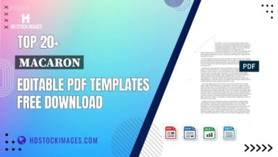 Top 20+ Macaron Editable PDF Templates Free Download