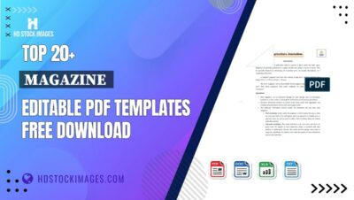 Top 20+ Magazine  Editable PDF Templates Free Download