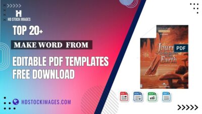 Top 20+ Make Word  From  Editable PDF Templates Free Download