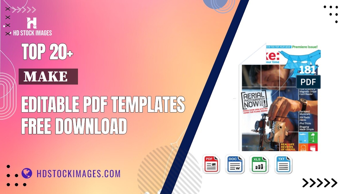 Top 20+ Make   Editable PDF Templates Free Download