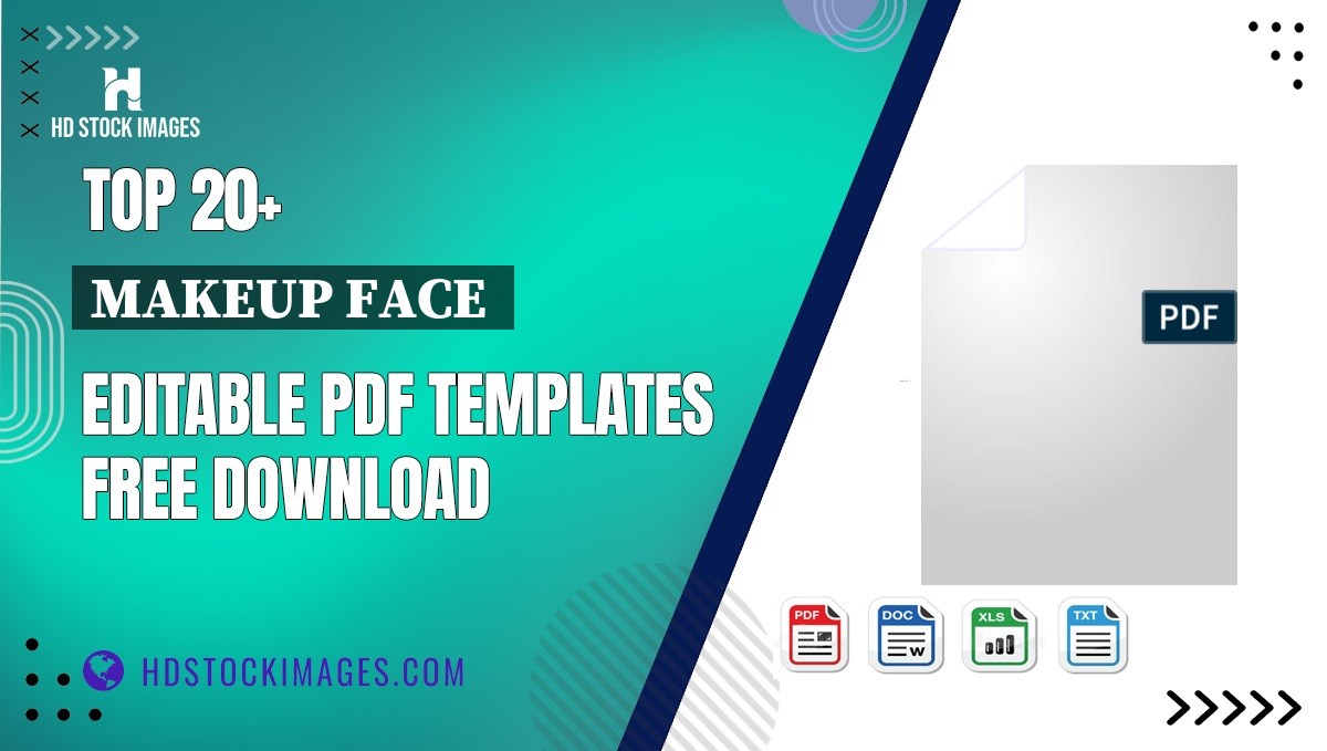 Top 20+ Makeup Face  Editable PDF Templates Free Download