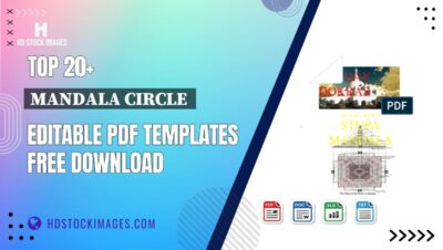 Top 20+ Mandala Circle  Editable PDF Templates Free Download