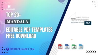 Top 20+ Mandala  Editable PDF Templates Free Download