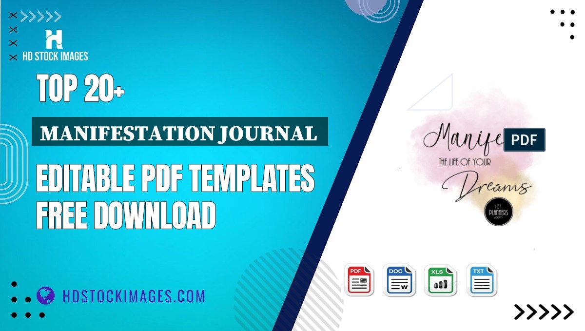 Top 20+ Manifestation Journal  Editable PDF Templates Free Download