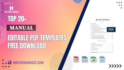 Top 20+  Manual  Editable PDF Templates Free Download