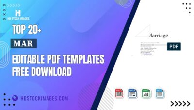 Top 20+ Mar Editable PDF Templates Free Download
