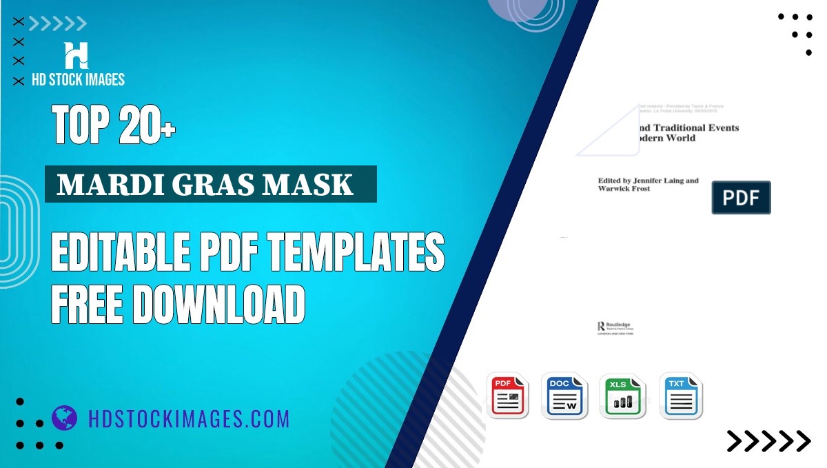 Top 20+ Mardi Gras Mask   Editable PDF Templates Free Download